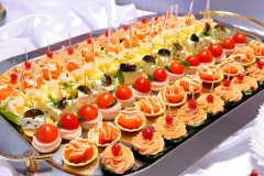 Фуршет - канапе. Different light snack.